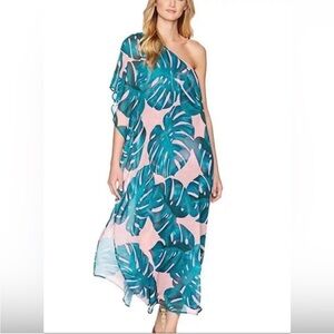 Show Me Your MuMu monstera one shoulder dress